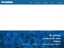 Tablet Screenshot of firstbalfour.com